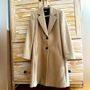 Zara Camel Wool Coat